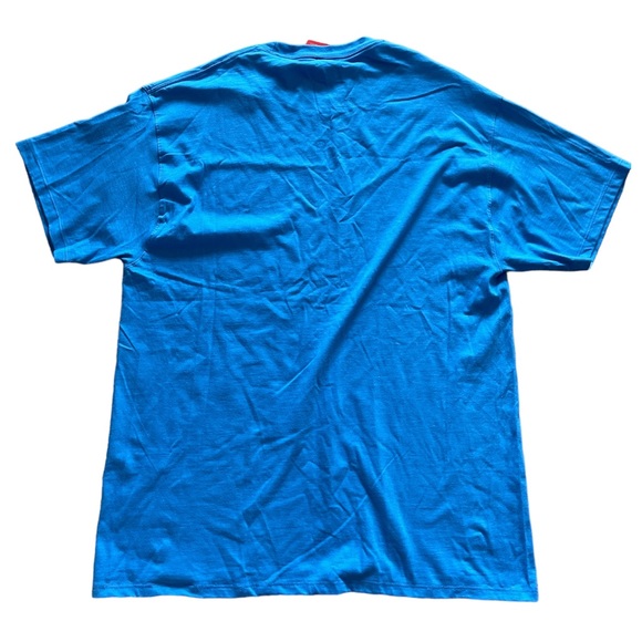 Champion Mens Tee Size Large Blue Logo Graphic Short Sleeve T-Shirt - Picture 2 of 7